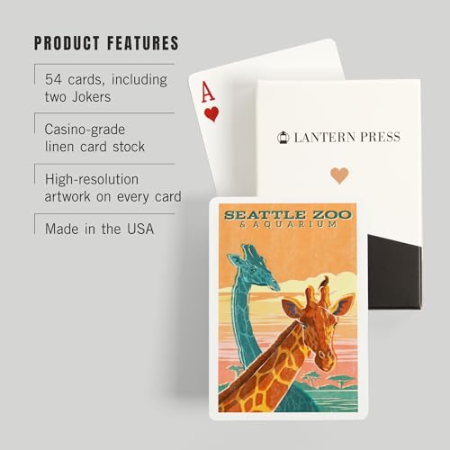 Baraja de naipes Poker Vintage Seattle Zoo 52 cartas miniatura 3