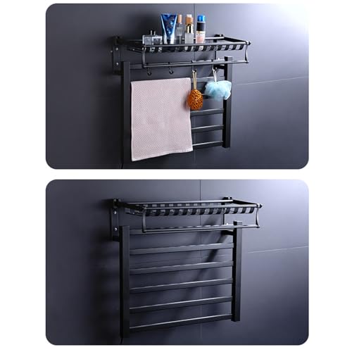 Toallero térmico de pared con control digital y repisa superior 6