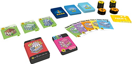Asmodee - Happy City - Jeu de Société de Construction Urbaine pour Enfants Dès 10 Ans - Créez Votre Ville - Lauréat As d'or 2022-2 À 5 Joueurs - 30 Min - Version Française