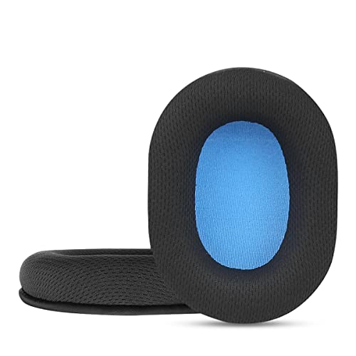 Krone Kalpasmos Turtle Beach Headset Ear Pads, Breathable Fabric ath-m50x Replacement Pads for Turtle Beach Stealth 600/700/520 and ath m50x/M40X/M30X, Gaming Studio Headsets, Blue