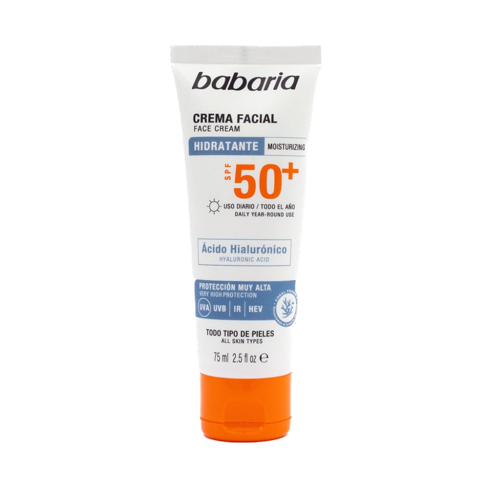 BABARIA Babaria Crema Facial Spf50 75ml Cream for Daily Use