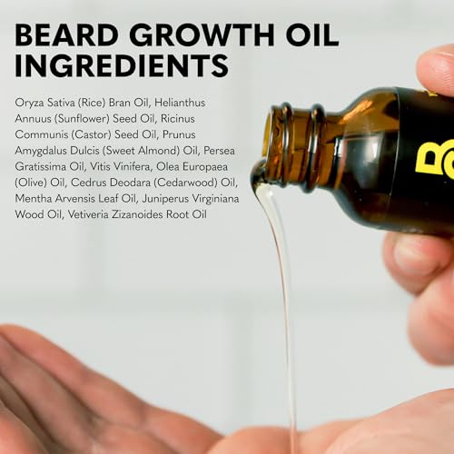 The Beard Club Enhanced Beard Growth Kit - Derma Roller, Beard Growth Oil (2PK), Sandalwood Beard Balm, Comb - Gift Set - Image 9