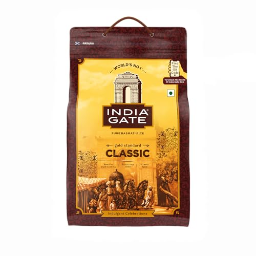 India Gate Basmati Rice Bag, Classic, 5kg