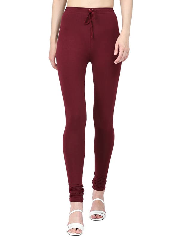 Image of Robinbosky Cotton Churidhar Leggings for Women - Stylish, Stretchable & Flattering Fit for All-Day Comfort