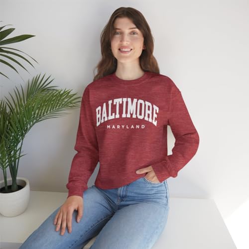 Baltimore Maryland Adult Unisex Crewneck Sweatshirt2