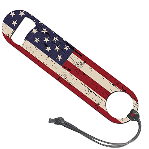 Vintage USA Flag Heavy Duty Bottle Opener Independence Day B