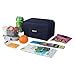 PackIt Freezable Dual Compartment Snack Box, Midnight Navy, Insulated and Freezable with ECOFREEZE Technology Buckle Handle, Zip Closure, Reusable, Collapsible Designed for Perishables and Dry Snacks