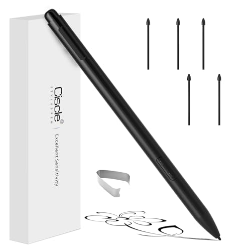 Ciscle Magnetic EMR Stylus Pen for Remarkable 2, No Charging Needed, 4096 Pressure Levels, Palm Rejection, Tilt Support, Eraser & 5 Replaceable Tips, Compatible with EMR Devices