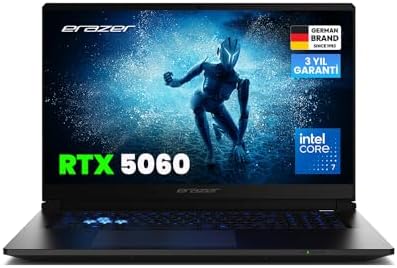 ERAZER Defender 17 P1 MD600008 Intel Ultra 7 240H 32GB RAM 2TB SSD RTX5060 17.3" 144Hz FHD IPS FreeDOS Oyuncu Laptop - Görsel 1