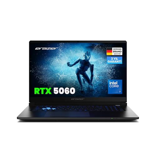 ERAZER Defender 17 P1 MD600008 Intel Ultra 7 240H 32GB RAM 2TB SSD RTX5060 17.3" 144Hz FHD IPS FreeDOS Oyuncu Laptop