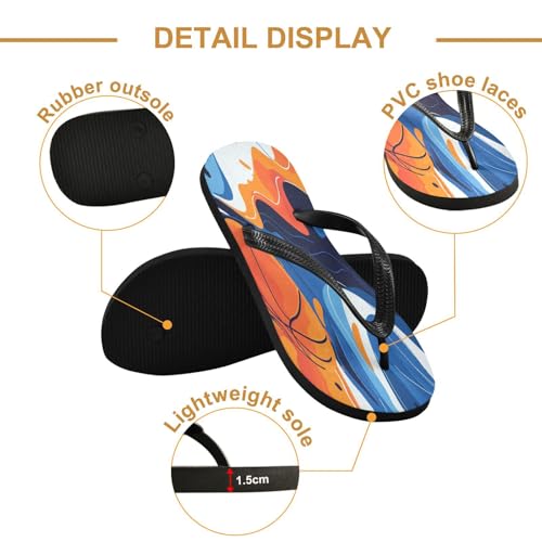 STAYTOP Cartoon Flame Basketball Flip Flops Sandals of Men's & Women's,Sandals Beach Slippers Shower Slides2