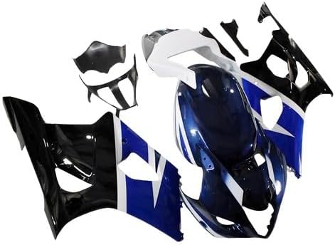 Miniatura 3 de Kit de carenado de plástico azul, blanco y negro, apto para Suzuki 2003 2004 GSXR1000 K3 ABS Molde de inyección de motocicleta Carrocería
