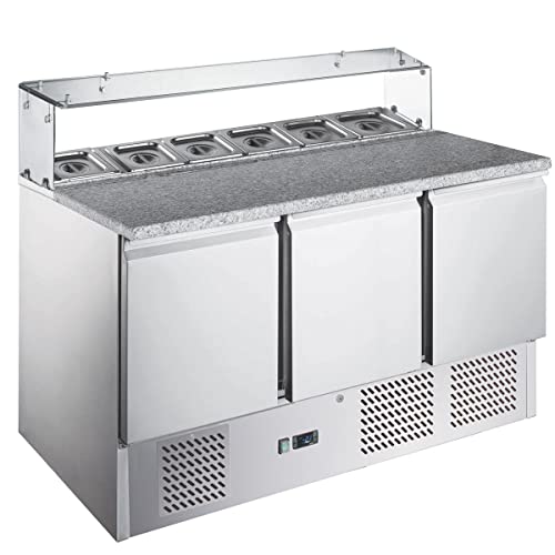 GGM Gastro | SAG147OG#GSG147E#07 | Saladette ECO - 1,36 x 0,7 m - avec 3 portes
