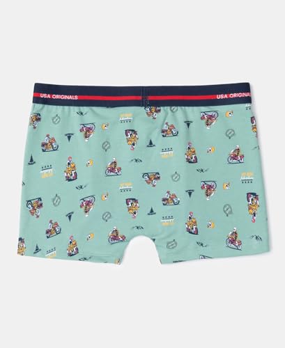Image of Jockey UB03 Boys Super Combed Cotton Elastane Printed Trunk (Pack of 2)