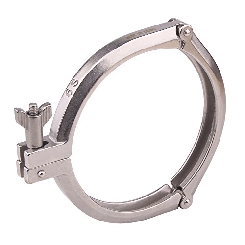 Image of DERNORD 6 Inch Three Segment Sanitary Clamp Stainless Steel 304 Tri Clamp Clover ((Tri clamp: 6 Inch))