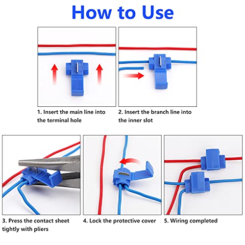 Precihw L3004-JXJM-V2 150 Pcs Quick Splice Wire Connectors thumb #5