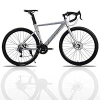 Amazon | メンズ ロードバイク 16段変速 クロスバイク ドロップ