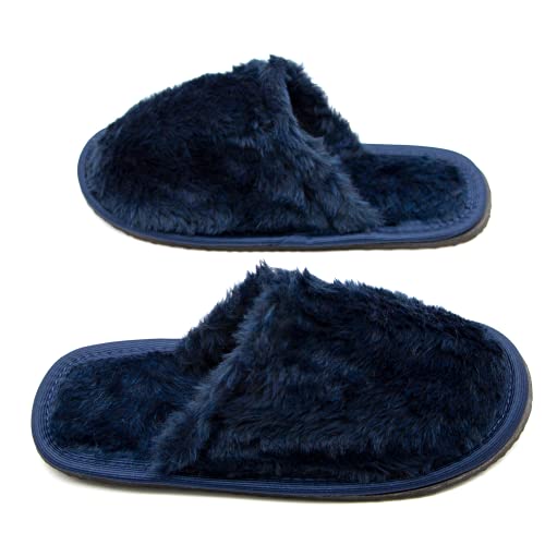 Pantufa Feminina Pelúcia Chinelo Premium Super Conforto (42, Azul)