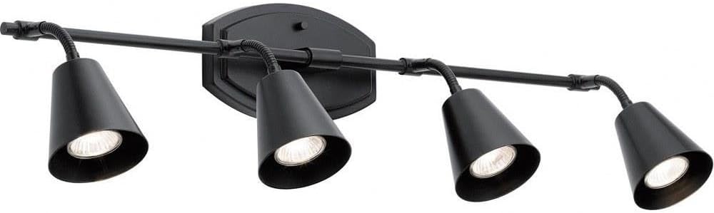 Kichler 52129BK Sylvia Wall Sconce, 4-Light 200 Total Watts, Black