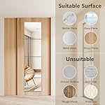 4 Pack Wall Mirror Full Length, 12 x 12 Inch Acrylic Mirror Tiles, Shatterproof Flexible Plastic Mirror Sheets for Bedroom Home Gym Door - Image 3