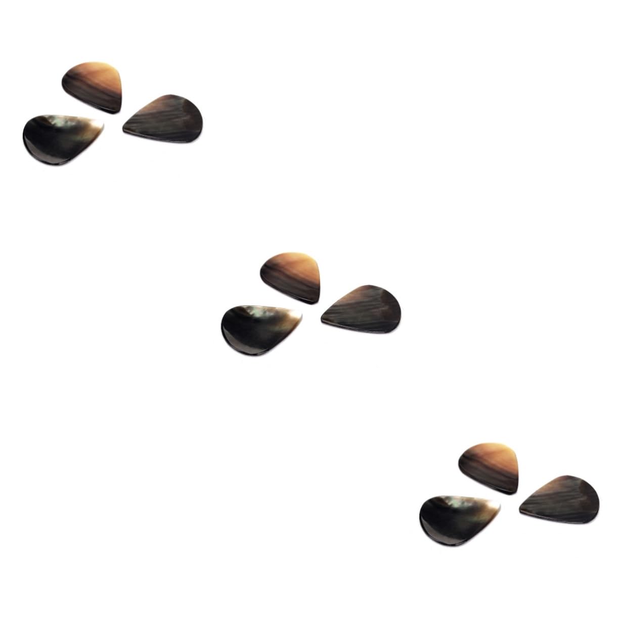 Toyvian 9piezas Púas De Guitarra De Concha Natural Para Guitarra y Ukelele Sonido Auténtico y Estilo Elegante