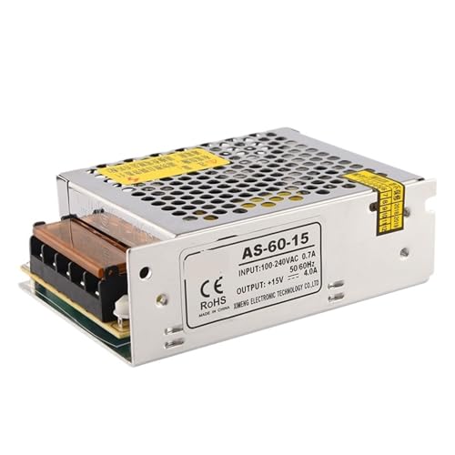 Alimentation à découpage 15V 60W AS-60-15 pour intégration dans vos boîtiers électriques