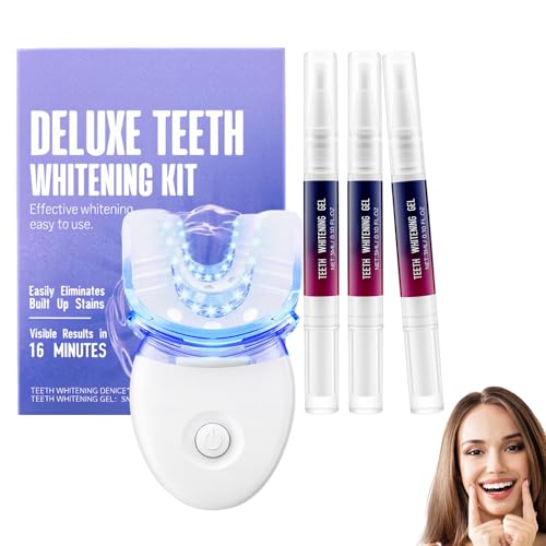 HASAIKA® Kit Blanqueador Dental, Elimina eficazmente las manchas dentales para unos dientes naturalmente brillantes