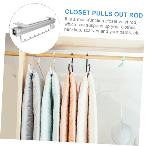Support de cintre de garde-robe solide et rail de suspension de plafond - 6