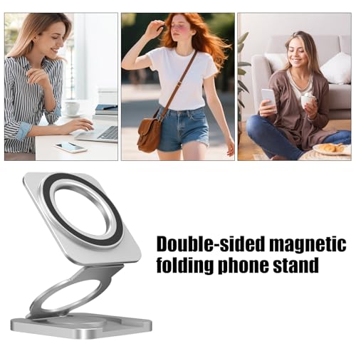 Soporte magnético para teléfono de escritorio plegable y portátil 4