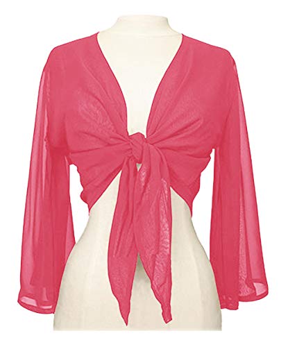 Image of Indian Trendy Women's Flair Wrap Tie Top Chiffon Choli Blouse Belly Dance Gypsy Bolero Shrugs Cardigan