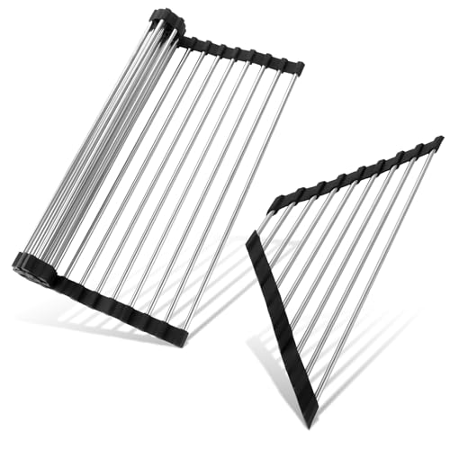 ZOFUN 2 Stück Abtropfgestell Geschirr, Dreieckige Abtropfgitter Spüle Geschirr Abtropfständer, Abtropfgestell Flaschen, Geschirr Abtropfständer für Tassen,Gemüse,Supe Küchen Organizer(40*37+41*15) ZOFUN 2 Stück Abtropfgestell Geschirr, Dreieckige Abtropfgitter Spüle Geschirr Abtropfständer, Abtropfgestell Flaschen, Geschirr Abtropfständer für Tassen,Gemüse,Supe Küchen Organizer(40*37+41*15)