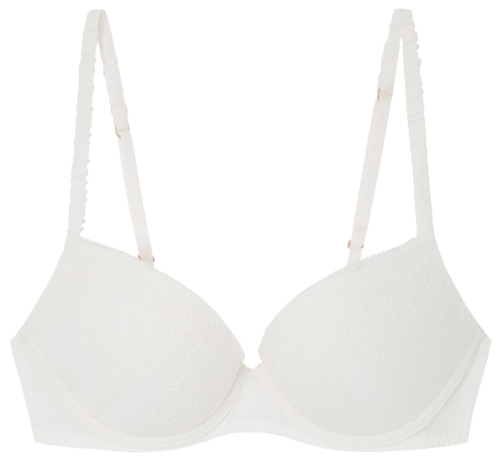 Women'Secret Sense Bridal Push Up Bra for Women, Ivory White, 32B