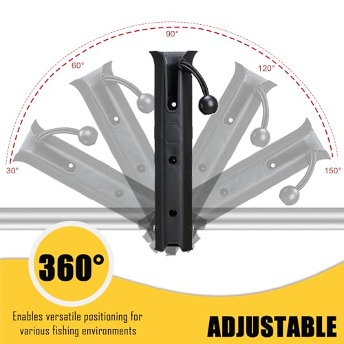 image for VEXPLO Adjustable Pole Mount Fishing Rod Holder for Bike, Chairs, Cart