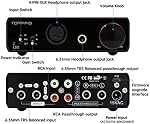 Topping L50 NFCA Balanced Headphone Amp, TRS/RCA to 6.35mm/4-Pin-XLR Headphone Amps, 3500mW×3500mW Headphone Amplifier, TRS/RCA Passthrough Output Amplifiers for IEMs/Headphones (Black)