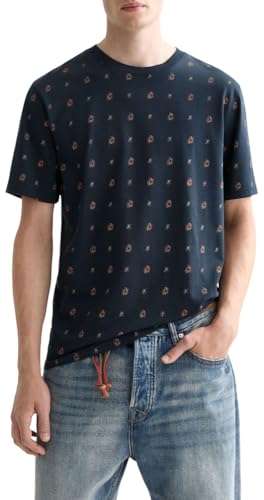 T-Shirt imprimé Scotch & Soda Homme - Haut Cosmic Sky Ditsy Carbon 001 L