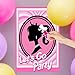 Kooterfun Pink Girl Party Game Decoration Supplies, Cute Princess Pin The Bow on The Head Party Games, Large Poster with 24Pcs Bow Stickers Favors for Kids Girls Birthday Party