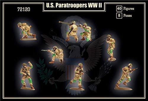 M/F Mars Figures 72120-1/72 - U.S. Paratroopers WW II 40 Figures miniatura 3