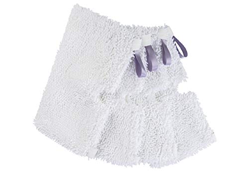 Green Label Lot de 4 Lingettes Microfibres de Rechange pour Les Balais Vapeur Shark Steam Pocket S2901 S3501 S3502 S3601 S3701 S3901 SM200 S3455 S4501