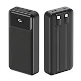 Power Bank con Cavi Integrati Portatile Powerbank 20000mah 22.5w Caricabatterie Portatile Ricarica Rapida Potente Android