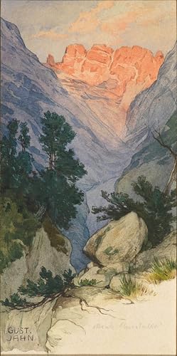 Affiche toile Monte Cristallo Gustav Jahn portrait d'art aux finitions premium