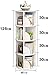 Toytexx Inc & Design 4 Tier 360° Rotating Stackable Shelves Bookshelf Organizer (White)