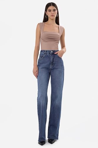 Hiccup Ruched Square-Neck Blouse2