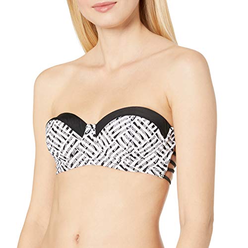 Haut de bikini Jessica Simpson noir Botanica Geo idéal pour vos après-midis piscine en taille S