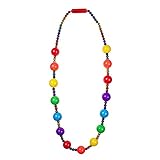 Windy City Novelties - Light up Rainbow LED 46” Bead Necklace | for Pride | Mardi Gras Party Supplies Party Favors Raves EDM Concerts Weddings Birthdays