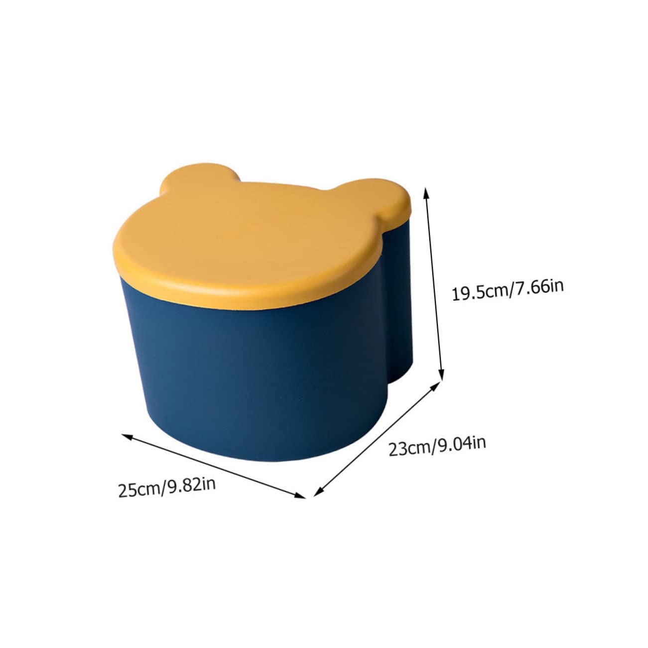 YARNOW 1 Pieza Caja de Almacenamiento Infantil Forma de Caricatura de Almacenamiento Adorable para Juguetes Cubo de Almacenaje Color Azul para Organización de Habitaciones