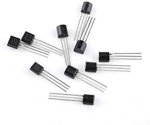 200 Pcs Transistor Kit 10 Values Silicon NPN PNP Power Transistor Assortment Set (BC337 BC327 2N2222 2N2907 2N3904 2N3906 S8050 S8550 A1015 C1815)