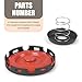 DYEKNEE Pack-1 Car PCV Valve Cover Repair Kit, Replacement 917-064 06H103495E 07K103469F 07K103469G 07K103, with PCV Valve Diaphragm Spring, Compatible with Audi A3 Volkswagen Golf Jetta (Black)