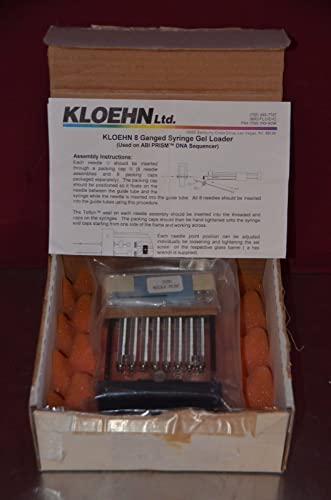 Kloehn 8 Ganged Syringe Gel Loader for ABI Prism DNA Sequencer P/N 18597