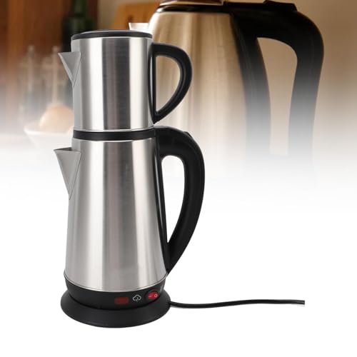 Bouilloire électrique turque et théière double inox 1L/2L - 5