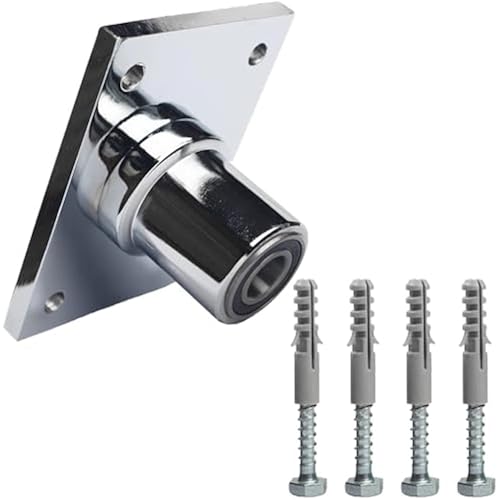 PRIOR FITNESS Pole Dance Fixed Plate for Home - Safer, More Stable Ceiling Installation Accessory, Perforated Top Plate for Assured Performance